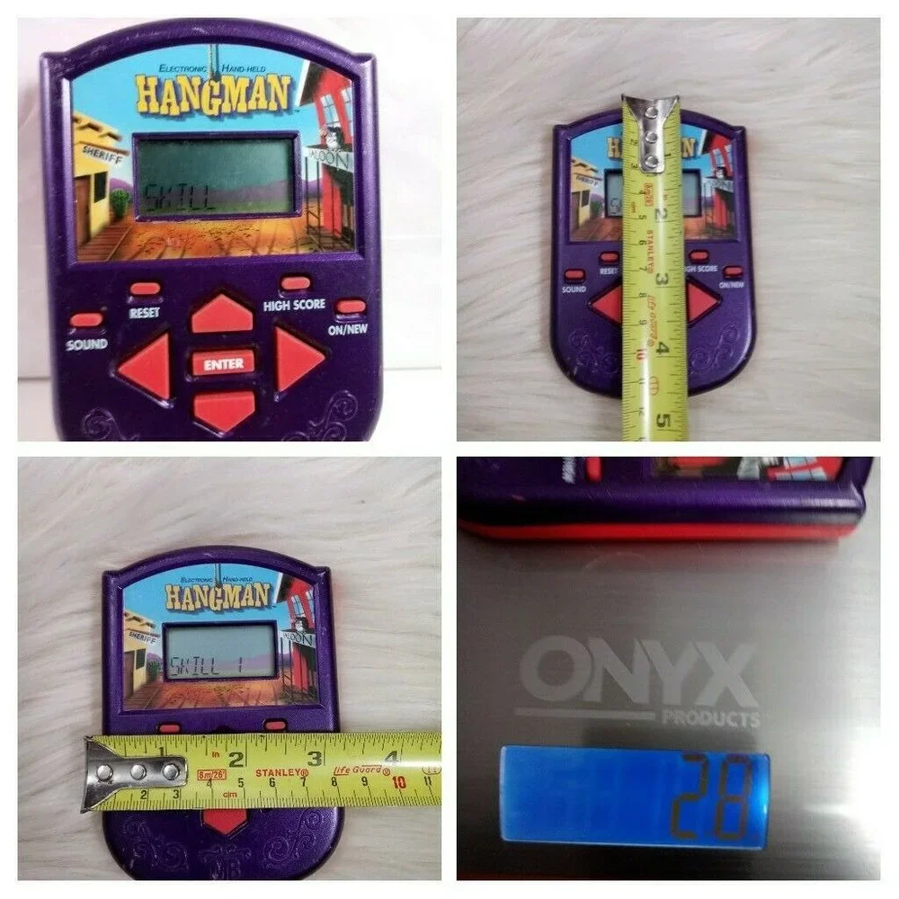 Electronic Handheld HANGMAN Video Game Vintage Retro Throwback